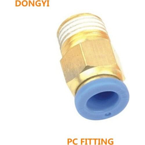 10X Pneumatic Male Straight Air Fittings For PC4-M6 6-M8*1 8-M10*1.5 10-M12*1.75 12-M16*2