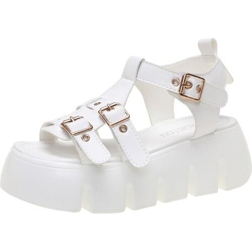 2021 New Women Sandals Summer Platform Roman Sandals Fashion Wear Fairy Shoes Platform Shoes Women Sandals
