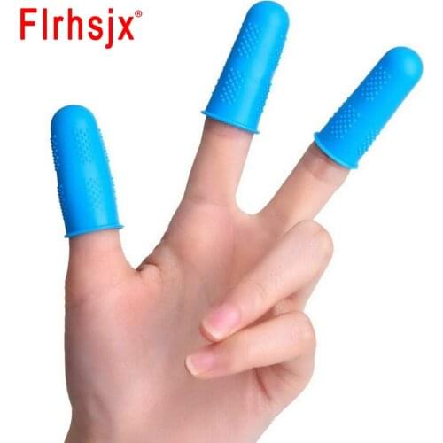 3/5Pcs Multifunctional Silicone Finger Thimble Sewing Embroidery Needlework Finger Protector Sleeve Cover Caps Sewing Tools