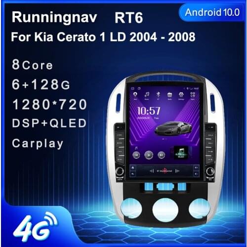 Runningnav For Kia Cerato 1 LD 2004 - 2008 Tesla Type Android Car Radio Multimedia Video Player Navigation GPS