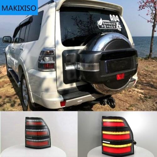 Car Styling for Pajero V93 Tail Lights 2006-2020 Pajero V97 LED Tail Light Rear Lamp DRL Brake Signal Reverse auto Accessories