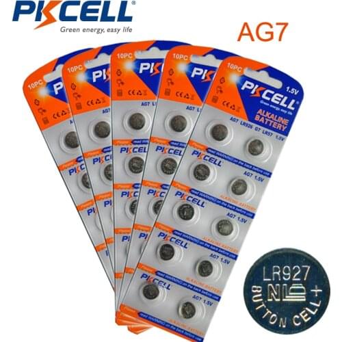 50Pcs/lot 395 SR927SW 399 SR927W LR927 AG7 Watch Battery Button Coin Cell