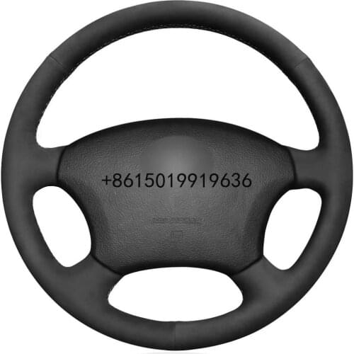 Black Suede Auto Custom Steering Wheel Covers for Lexus GX470 2003-09 LX470 1998-07 Lexus LX450 1996 1997 Interior Accessories