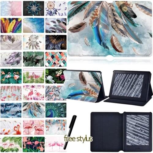 For Kindle Paperwhite 1/2/3/4/Kindle 10th Gen 2019/Kindle 8th Gen 2016 PU Leather Stand Heavy Duty Protective Tablet Case