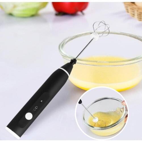 Electric Egg Beater USB Charging Egg Beater Drink Milk-Tea Coffee Frother Foam Maker Whisk Mixer Kitchen egg beater
