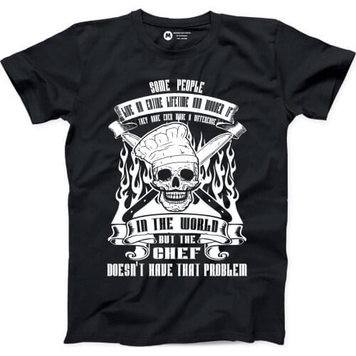 Chef T-Shirt Funny BBQ Fathers Day Gift Best Cook Guy Tee S-3XL