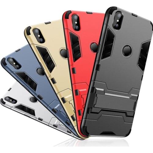 HereCase For Xiaomi Mi A2 Case Cover For xiaomi Mi A2 lite MiA2 back Cover Durable hard PC+Flexible silicone bumper Armor shell