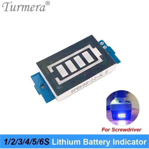 Lithium Battery Indicator 1S 4.2V 2S 8.4V 3S 12.6V 4S 16.8V 5S 21V 6S 25.2V 24V Battery Capacity Module for Shurika Screwdriver