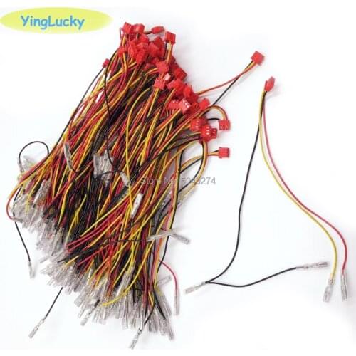 5V 12V illuminated light bulb Cable with 4.8mm or 2.8mm quick 3pin connector to USB encoder for Arcade joystick DIY /LED Button
