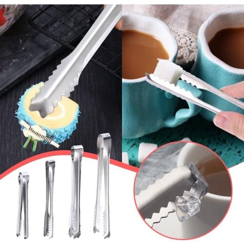 Kitchen Tool Stainless Steel Tongs For Barbecue Party Bar Bbq Clip Bread Food Ice Clamp Ice Tong Kitchen Tool Accessories #WT