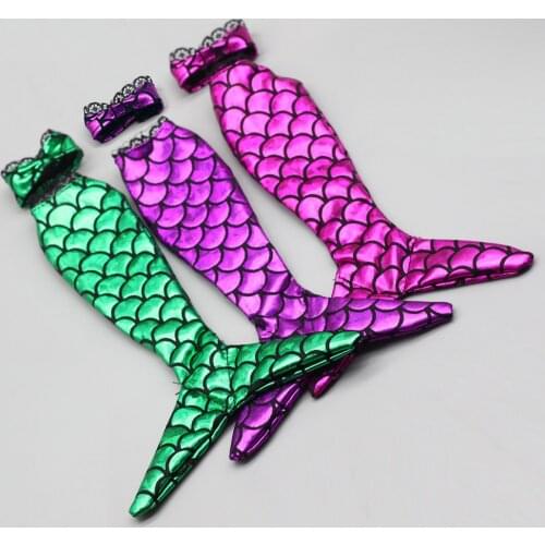 BJD Handmade dolls evening dress skirt Fashionable Clothes for 1/6 doll Genuine mermaid tail dress childrens toys