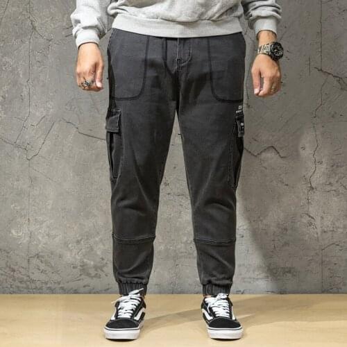 Summer Casual Cropped Pants Mens Plus Size Menswear Fashion Brand Loose Tapered Casual Pants Youth Pants Mens Clothing