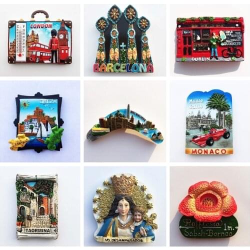 Fridge Magnet Souvenir Peru Dominican India Portugal Spain Italy Belgium Australia USA Curacao London Paris Refrigerator sticker