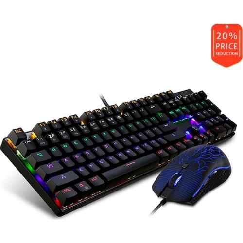 Motospeed CK666 NKRO Optical Mechanical Keyboard Mouse Combo