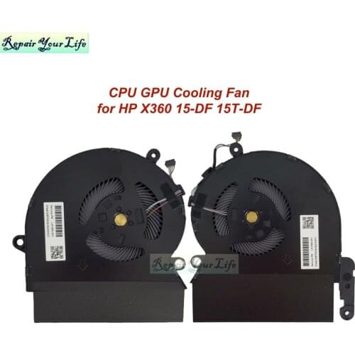 Laptop Cooling Fan For HP Spectre x360 15T-DF 15T-DF000 15-DF Notebook PC CPU GPU Fans Radiator Cooler L38109-001 L38108-001 New