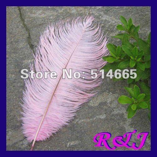 Wholesale 50PCS 18-20inch 45-50cm pink OSTRICH FEATHER real ostrich plumage EMS Free Shipping