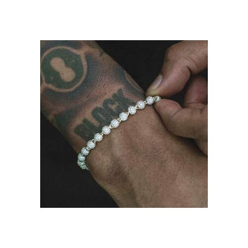 Wholesale Iced Out Bling Hip Hop Rock Women Men Jewelry Micro Pave 5A CZ Ball charm Linked Beaded Bracelet Jewelry drop ship