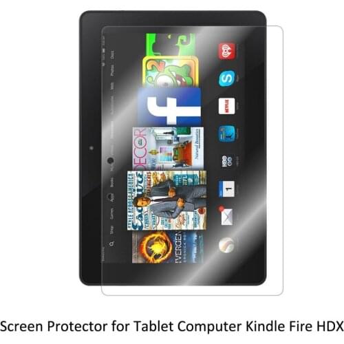 Clear LCD PET Film Anti-Scratch / Anti-Bubble / Touch Responsive Screen Protector Cover for Tablet Kindle Fire HDX