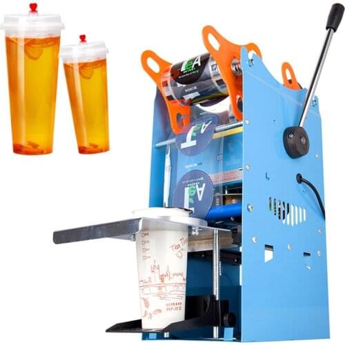 Manual Cup Sealer Cup Sealing Machine With Parts Film Commercial Use Milk Tea Seal Machine Boba Tea Machine 220V WY-802F