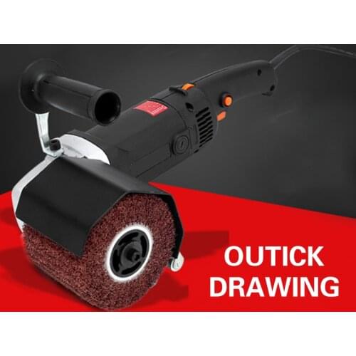 Stainless Steel Wire Drawing Machine Small Portable Metal Mirror Wood Polisher Electric Polishing Machine Wire Drawing Machine