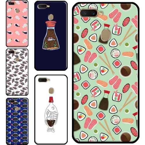 Sushi Soy Fish Phone Case For OPPO A5S A3S A1K A15 A52 A72 A83 F5 F7 A5 A9 A31 A53 2020 Reno 2 Z 4 Pro