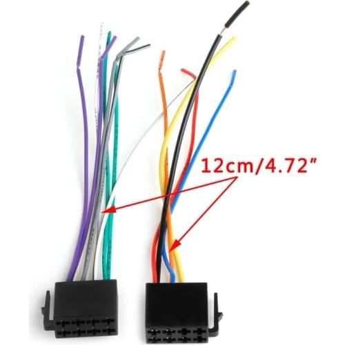 1Pair Universal Female ISO Wiring Harness Car Radio Adaptor Connector Wire Plug Kit
