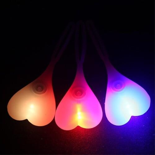 Bicycle Tail Light Bike Light Heart Shape Cycling Balls Tail Waterproof Silicone Bicycle Taillight Rear Lights Night Warning Led
