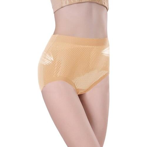 Womens Breathable Mesh Mid Rise Butt Lifter Underwear Seamless Floral Lace Trim Padded Panties Hip Enhancer Body Shaper Boyshort