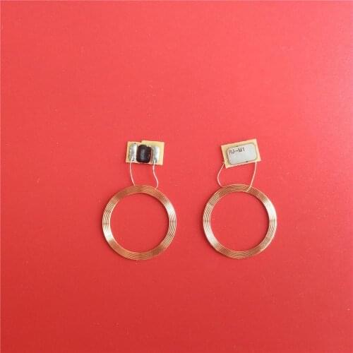 13.56MHz FM11RF08 MF 1K S50 F08 IC RFID NFC Tags Naked Copper Coil And Chip 10 Pcs Fast Shipping