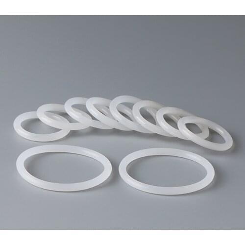 20pcs White VMQ Silicone Ring Gasket CS 3mm OD 10mm ~ 75mm Silicon O Rings Gasket Food Grade Rubber o-ring Washers