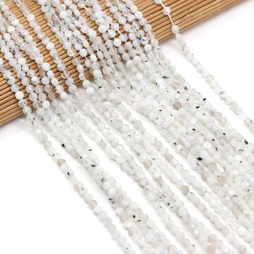 Natural Stone Bead Small Oblate Faceted Light Black Hair Crystal Loose Beaded For Jewelry Making DIY Bracelet Necklace Accessory