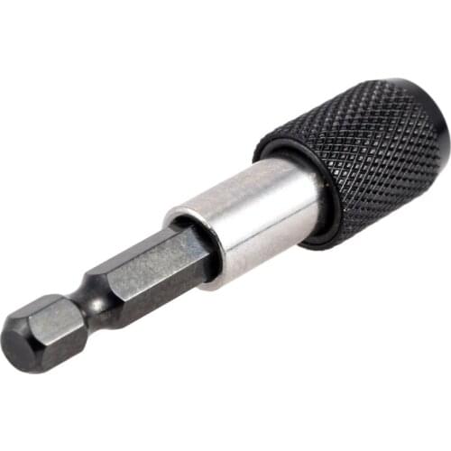 1 Piece 60mm Quick Release 1/4" Hex Shank Drill Screw Magnetic Screwdriver Bit Holder