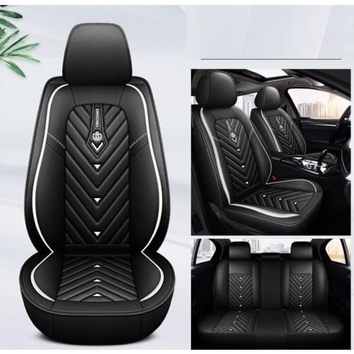 Car Seat Cover Mdcs Front/Rear Vehicle Cushion Not Moves Universal Pu Leather Pink/Green Non-Slide For Renault Clio F8 X45