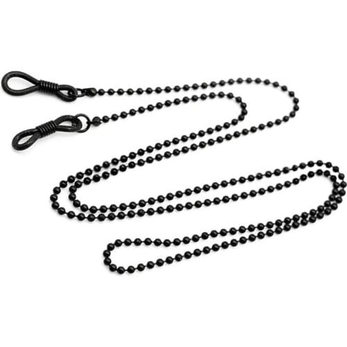 Black Metal Sunglasses Chain Fashion Non-slip Hanging Glasses Decorations H9ED