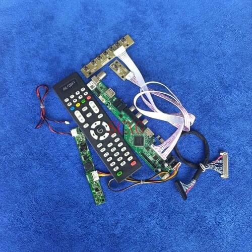 LVDS 30-Pin Display drive controller board HDMI-compatible VGA USB AV Analog Signal KIT 1366*768 LED LCD Fit M195XTN01.0 Panel