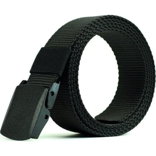 Men Outdoor Canvas Belt Hiking Camping Safety Waist Support Hunting Sports Wearable Breathable Military Tactical Belt