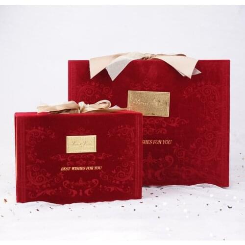 Flannel Valentines Wedding gift box with bridesmaid коробка упаковка пакеты подарочные jewelry Perfume cosmetics packaging