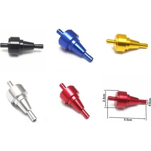 1/4'' 6mm Inline Gas Fuel Filter Gold Motorcycle Cruiser Chopper Bobber Touring Street bike Dirt bike Dual Sport bike