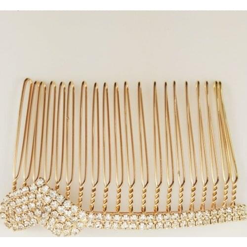 2017 Fashion hot sale beautiful imitation glass drill Heart Combs for women ,Girlfriends gift -SC0012