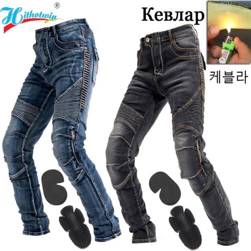 2020 Hot motorcycle leisure motorcycle mens cross-country outdoor riding jeans with protective equipment knee pads