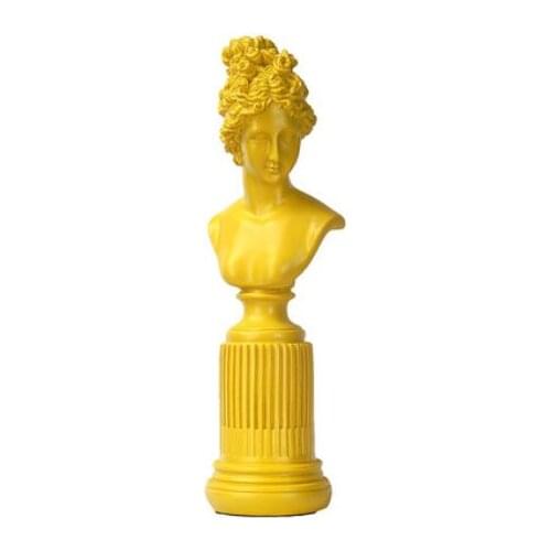 RESIN CRAFTWORK PERSONALITY FASHION GIRL HEAD PORTRAITS COLORED DRAWING SCULPTURE JEWELRY STORE CLOTHES SHOP ORNAMENTS A1747