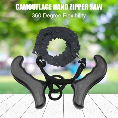 Pocket Hand Chainsaw Outdoor Survival Camping Hiking Wood Cutting Chain Saw for Gardening Survival Camping Wood Cutting