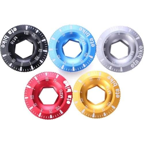 Bicycle Crank Bolt Cover Screws M18 M20 Mountain Bike Color Crank Screws Bike Crankset Cover Caps For Cycling Bike Accessories