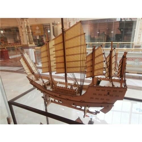 Ship Model kit No scale China wooden sail boat ZHENG Hes Treasure-ship model Free shipping Z004