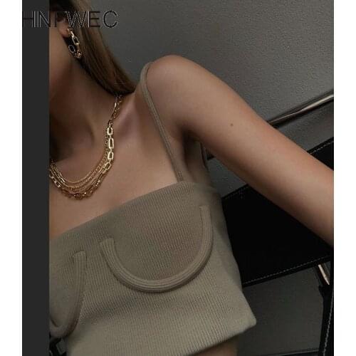 2020 summer new fashion womens trend ribbed suspender sexy vest top K617
