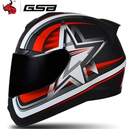 GSB Motorcycle Helmet Moto Full Face Retro Scooter Helmets Motorbike Riding Helmet Men Motocross Helmet Casco Moto ECE Approved