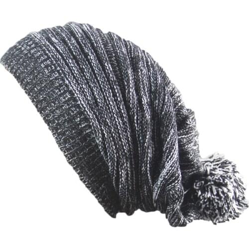 Mens and women winter Double-colour thousand-layer folded knitted hat Pompom Female warm Skullies Beanies hedging cap Z87