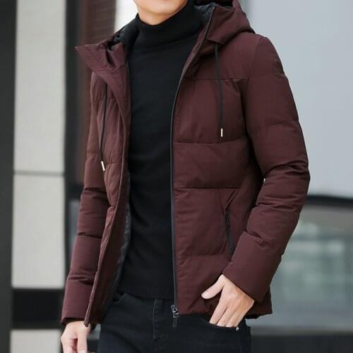 Brand Winter Jacket Men Clothes Casual Stand Collar Hooded Collar Fashion Winter Coat Men Parka Outerwear Warm Slim fit 4XL