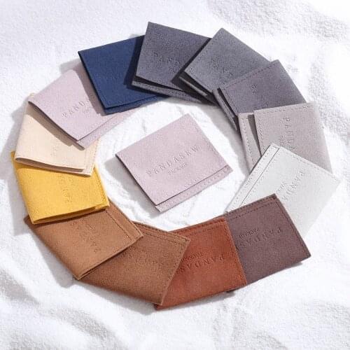 Wholesale 500pcs/lot Custom Logo Printed Envelope Flap Microfiber jewelry pouch gift packaging bag