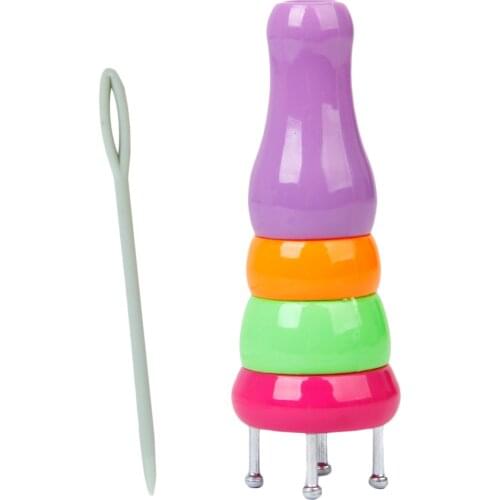 DIY Yarn Wool Knitter Knitting Doll Braids Maker Rope Craft Plastic Wool Yarn Knitting Braids Knitter Dolls Manufacturer